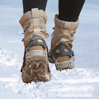 sports128 19 dientes zapatos de hielo cubierta de pinzas de acero inoxidable escalada crampones (1)