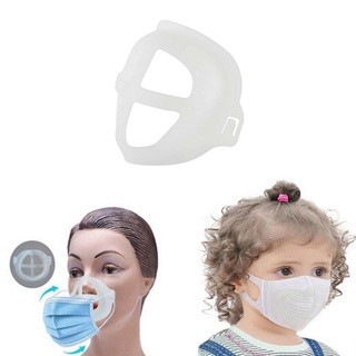 [12] Soporte para máscara facial 3D, marco de apoyo interior, protector bucal para niños, espacio de respiración