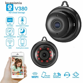 [loveoionia] hd 1080p v380 cámara wifi inalámbrica hiden webcam seguridad hogar visión nocturna gdrn