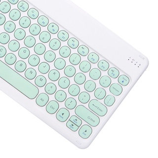 [nuevas llegadas] teclado bluetooth recargable universal delgado para tabletas smartphones