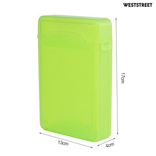 Weststreet caja de protección a prueba de polvo confiable peso ligero disco duro caso de almacenamiento (5)