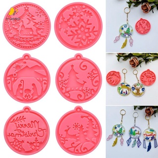 TRUEIDEA Pendant Christmas Ball Mold Resin Crafts Jewelry Making Tool Keychain Molds Candy Chocolate Xmas ball Cake Tools Clay Mold Silicone Moulds