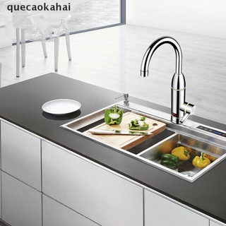 Quecaokahai 220V 3000W Electric Faucet Tap Hot Water Heater Instant For Home Bathroom Boat CO