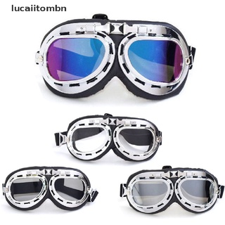 [lucai] gafas de motocicleta retro gafas vintage moto classic gafas para harley pilot.