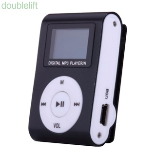 [doublelift] Mini Reproductor MP3 USB Con Clip MP3 Deportivo Con Pantalla LCD Compatible Con Tarjeta Micro SD TF Diseño Elegante Portátil