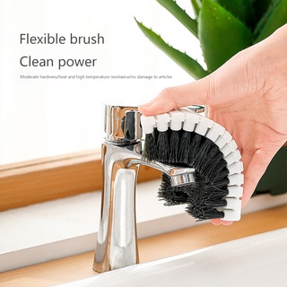 cepillo de limpieza flexible para el hogar, fregadero de cocina, azulejo, suelo, baño, fregadero, tocador