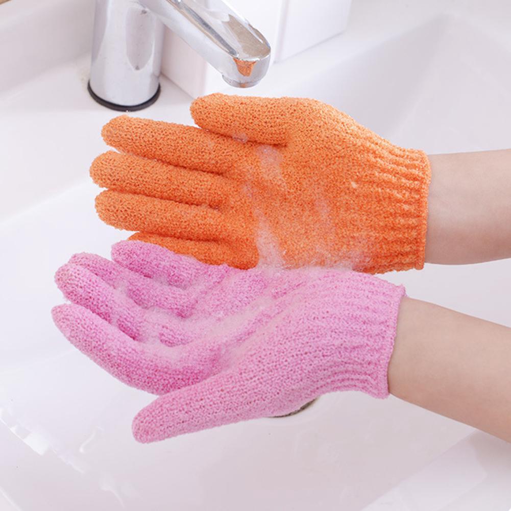 1PC baño ducha exfoliante guante de lavado de la piel masaje Spa exfoliante guante (4)