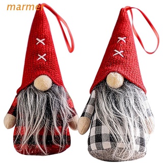 mar 2 piezas gnome sin rostro muñeca sueca tomte santa elfo árbol de navidad colgante adorno