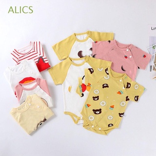 ALICS Cotton Baby Romper Ropa Baby Onesies Short Baby Clothing Baby Clothes Jumpsuits Unisex Bodysuits Newborn Pajamas