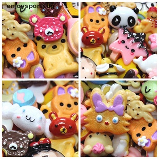 [enjoysportshg] 10 piezas mini juguete de comida pastel galletas donuts miniatura teléfono móvil accesorios [caliente]