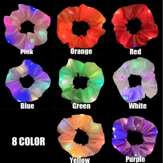 SALUBRATORY Women Girls Fashion LED Luminous Hairband Clothing Accessories Elastic Hair Bands Elastic Hair Bands Ladies Headwear Headress Ponytail Holder Hair Ties Ropes Hair Ring/Multicolor (2)