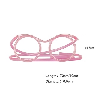 Funny PVC Glasses Straw / Flexible Drinking Tube Drinking Straws for Kids Party Accessories (9)