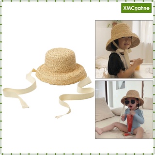 preciosos niños sombrero de paja verano playa sombrero de sol gorra protección solar viaje al aire libre