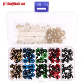 [jitinayuan] 50 pares de ojos de seguridad de plástico de alta calidad lindos para muñecas oso s