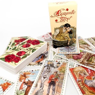 Char Tarot romántico 78 cartas baraja inglés Tarot guía destino adivinación Oracle familia partido juego de mesa tarjeta de juego (6)
