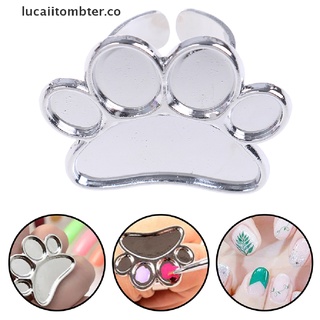 (new) Nail Art Metal Finger Ring Palette Color Painting Pigment Holder nail art Tool lucaiitombter.co