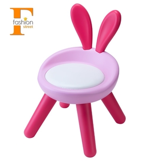 [fs] taburete de paso para niños pequeños niño lindo mascota conejo silla - rosa