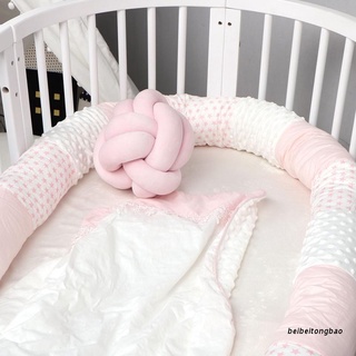 beibeitongbao 250 cm cama de bebé parachoques decoración de la habitación de los niños de seguridad protector de sueño almohada ropa de cama recién nacido cuna valla cojín