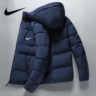 ! ¡Nike! Abrigo cálido para hombre y con capucha Simple pareja Popular Logo Top (3)