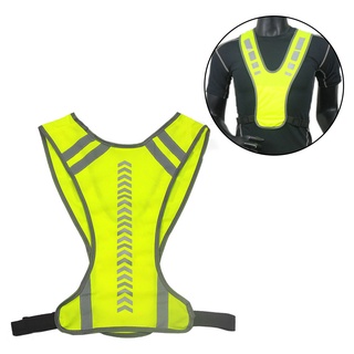 unisex advertencia noche running ciclismo seguridad alta visibilidad chaleco reflectante chaqueta