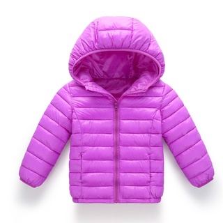Baby Girl Boy Kids Cotton Jacket Coat Hooded Autumn Winter Warm Children Clothes