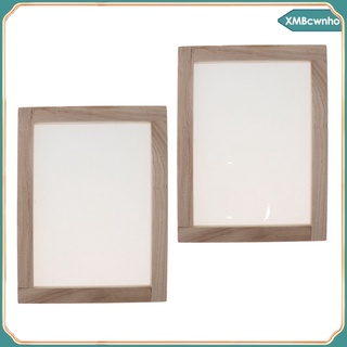 2 pieces Economy Dip hand molds for paper making,