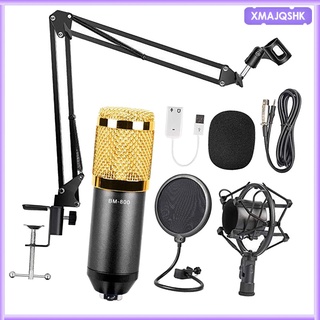 kit de micrófono de condensador de grabación pc strea cardioide micrófono para podcasting