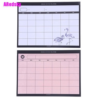 [ARedsky] Planificador creativo simple de escritorio plan mensual mini cuadernos eficiencia