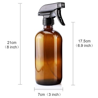 JOY 2 botellas de vidrio vacías de 250 ml, recargables para aceites esenciales (2)