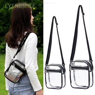 EYEHESHEE Outdoor Clear Crossbody Bag Zipper PVC Handbag Shoulder Bag Transparent Fashion Casual Tote Clutch Purse Messenger Bags