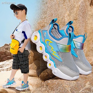Zapatos para niños, niños zapatos deportivos, verano 2021, malla, transpirable, mediano y grande zapatos netos para niños, zapatos casuales para niños, una sola red de pedales (8)