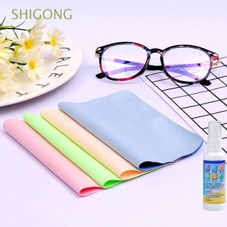 Shigong 5 unids/pack pantalla limpia gafas de tela limpiador lente toallitas paños accesorios de microfibra gafas cámara teléfono móvil Simple limpieza