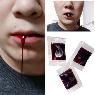 te 3ml cápsula de sangre falsa aterradora poratable comida para colorear mini falso maquillaje de sangre truco juguete