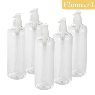 [FLAMEER1] Acondicionador de champú de plástico vacío dispensador recargable de 500 ml