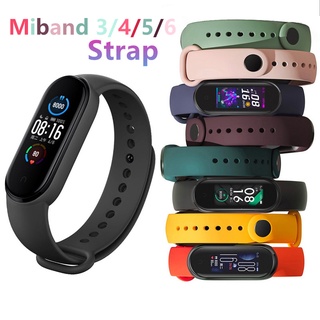 Mutil Color Xiaomi Mi Band 3/4/5/6 Correa De Silicona Reemplazo De La Banda De Muñeca Miband 5 Pulsera Smartwatch