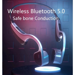 en stock k8 auriculares de conducción ósea manos libres inalámbricos bluetooth compatible con auriculares ipx7 impermeable deportes auriculares hd con micrófono