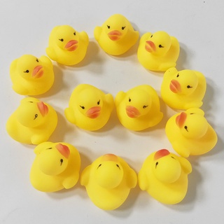 1PCS Yellow Rubber Ducks Squeaky Bath Toys Water Play Toddler Duck