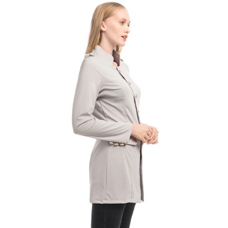 moda señora retro color sólido trajes chaqueta de las mujeres de manga larga casual tops blazers (4)