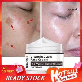 PF_30ml Vitamina C 20 % Crema Facial Nutritiva Hidratante Extracto Natural Eliminar Manchas Oscuras Blanqueadora Para Mujer