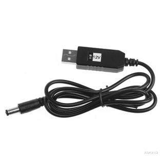 At USB DC 5V A 12V 2.1x5.5mm Macho Step-Up Convertidor Cable Adaptador Para Router
