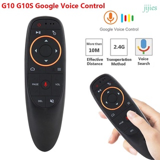 Jijies 2.4G G10/G10S TV Box ordenador para Smart TV voz Control remoto aire ratón