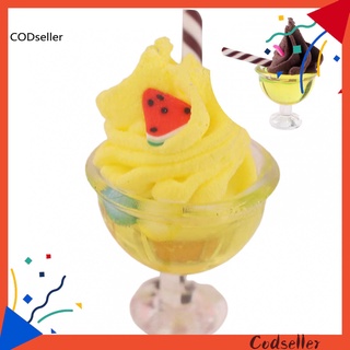 Vivid Color helado juguete casa de muñecas modelo de helado creativo para 1/12 casa de muñecas