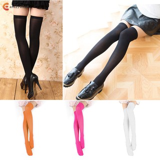 Calcetines largos antideslizantes de Color sólido para mujer/moda sobre rodillas/calcetines para botas altas/calcetines de escuela