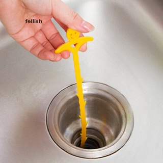 [Fellish] Kitchen Sink Drain Cleaner Tool Bathroom Toliet Removal Clog Hair Dredge Tools 436CO