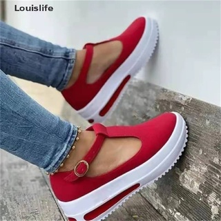 [louislife] Sandalias de plataforma para mujer, tela elástica, confort, senderismo, Sandalias, calzado caliente