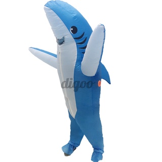 disfraz inflable de lujo tiburón vestido adulto halloween blow up traje cosplay fiesta venta caliente (5)