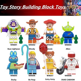Lego Minifigures Toy Story Bass tres ojos Alien niños bloques de construcción juguetes
