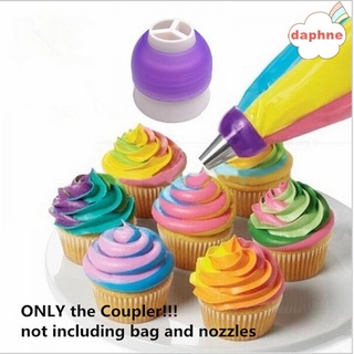 Tri DAPHNE Fashion boquilla convertidor herramientas para hornear crema tricolor acoplador nuevo creativo glaseado decoración de tartas bolsa de tubería (1)