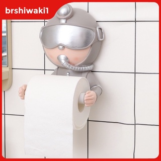 [Brshiwaki1] soporte de papel higiénico 3D Diver de resina creativa, dispensador de rollos de pañuelos montado en la pared, decoración divertida para el hogar (8)