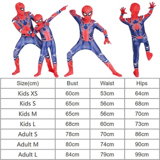 vengadores cosplay peter·parker ault iron halloween de disfraz niños mono endgame spiderman